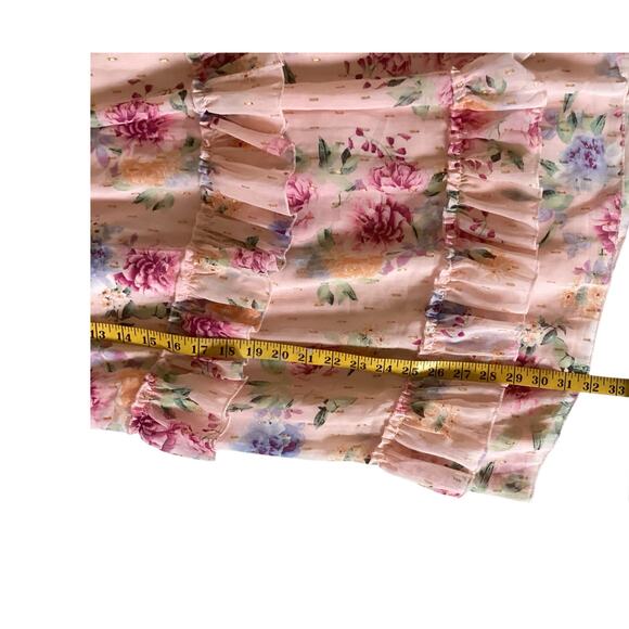 Rare Editions Youth Size XL Spring Dance Boho Fancy Dress Flowers - Picture 5 of 6